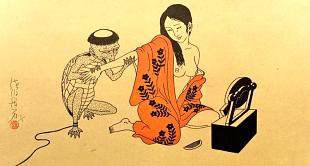 El surrealismo perverso de Toshio Saeki recupera las 'estampas del mundo flotante'